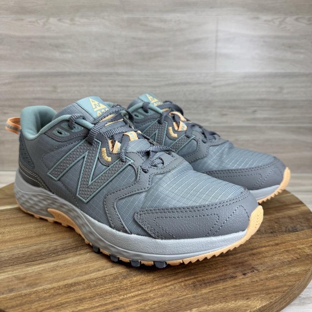 New Balance Women Size 8.5D 410 V7 Gray Trail Running Athletic Shoe Sneakers EUC